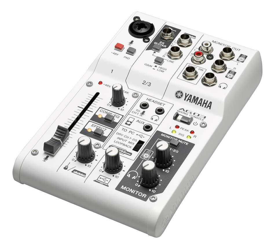 Yamaha Ag03 Ca 3 Channel Mixer With Dsp And Usb Interface Full Compass Systems