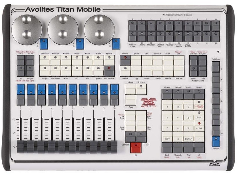 Avolites Titan Mobile Lighting Control Surface with 10