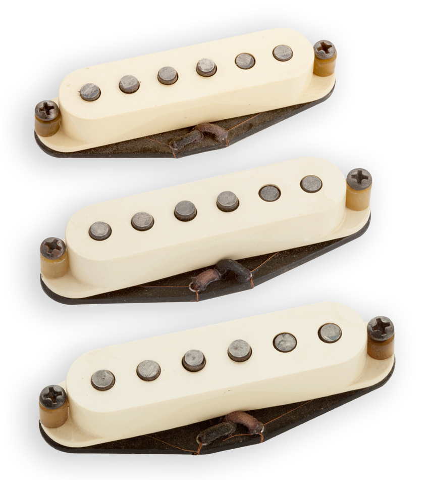 Seymour Duncan 11028-01 Antiquity Series Texas Hot Single-Coil Stratocaster Pickups, Set of 3 for sale