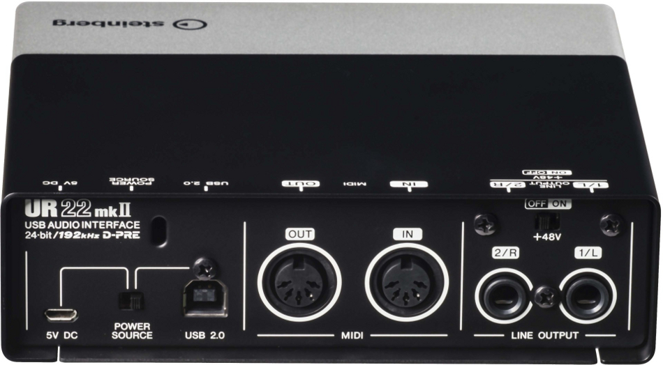 Steinberg UR22mkII 2 x 2 USB 2.0 audio interface with 2 x D-PRE