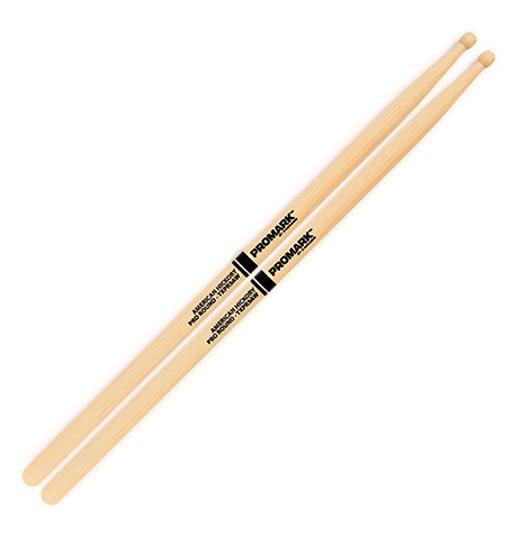 TXPR5AW Promark Hickory 5A Pro-Round Wood Tip Drumstick