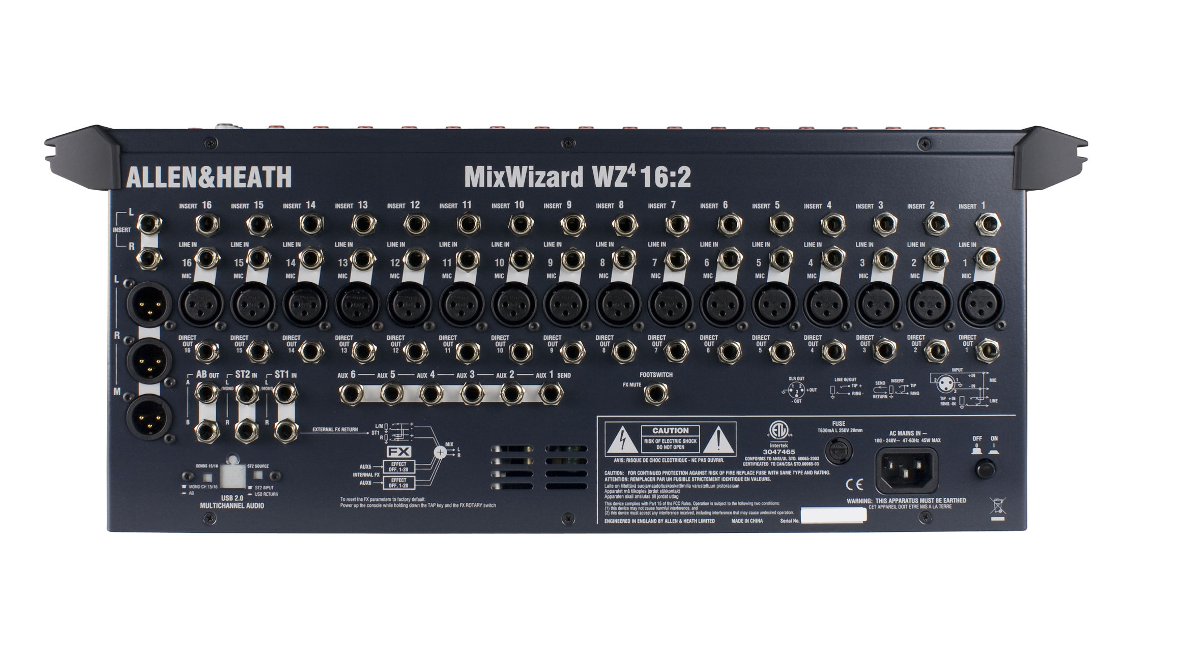 Allen & Heath MixWizard WZ4 16:2 16-Channel Analog Mixer Allen & Heath MixWizard WZ4 16:2 16-Channel Analog Mixer