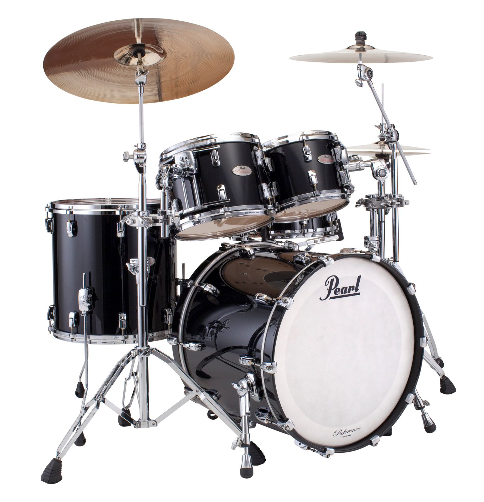 Pearl Drums RF924XSP/103 4-Piece Reference Shell Pack in Piano Black