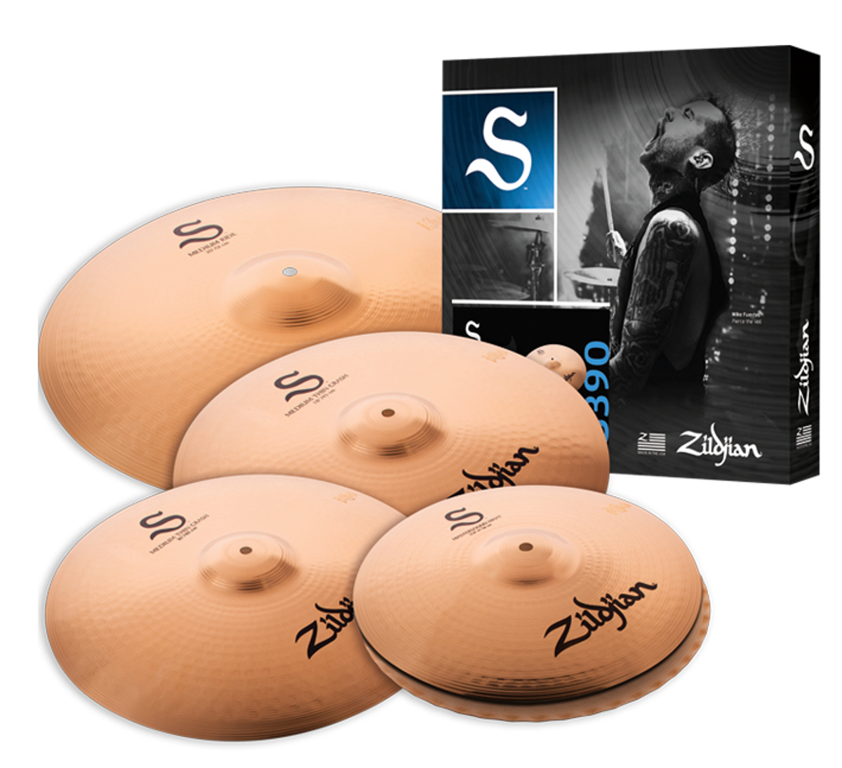 Photos - Cymbal Zildjian S390 S Family Performer  Set s 4-Pack 