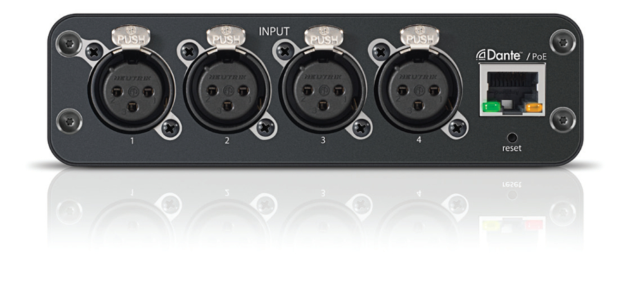 Shure ANI4IN-XLR 4-Channel Dante Audio Network Interface