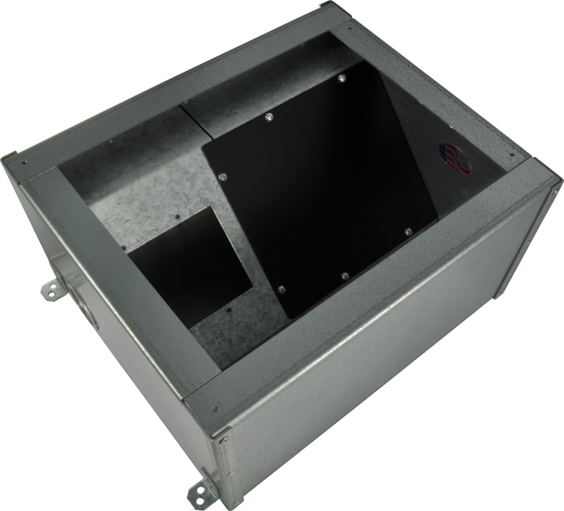 Fsr Fl 2000 2d Floor Box With Bracket Punched For 2 Ac Duplexes Full Compass