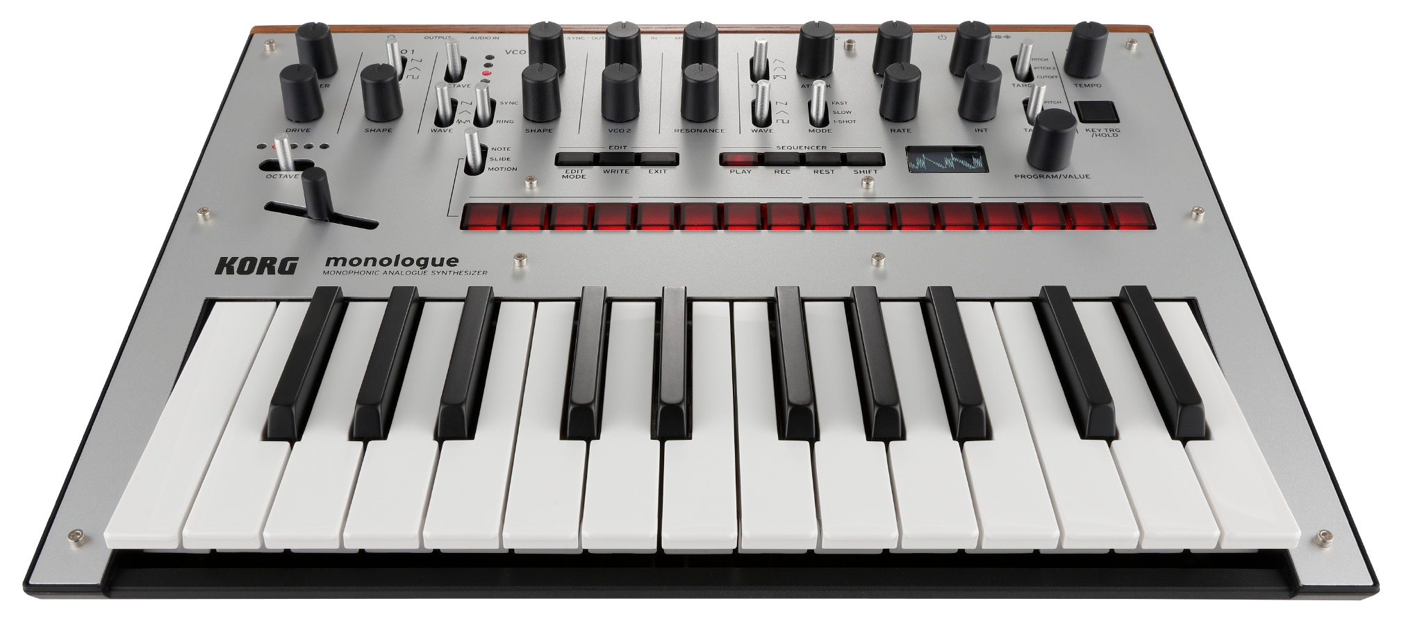 KORG monologue シルバー 25鍵 Korg Monologue 25-Key Monophonic Analog Synthesizer with 80