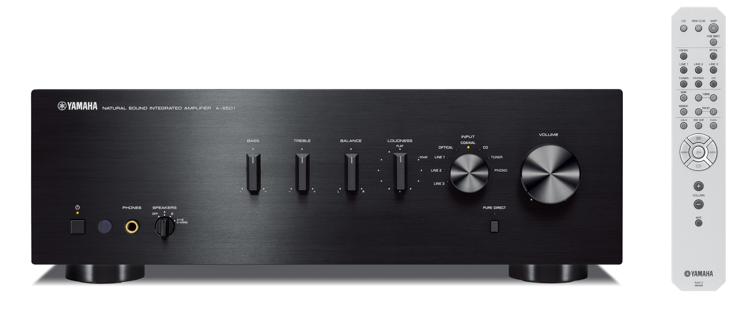 Photos - Amplifier Yamaha A-S501-BLACK Integrated Hi-Fi  