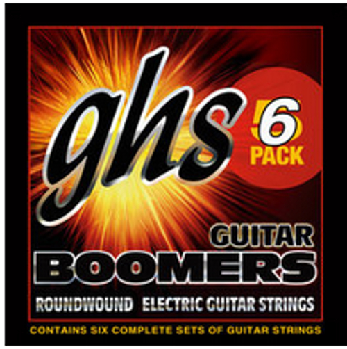 GHS GBL-5 Six-Pack of Light Boomers Electric Guitar Strings for sale