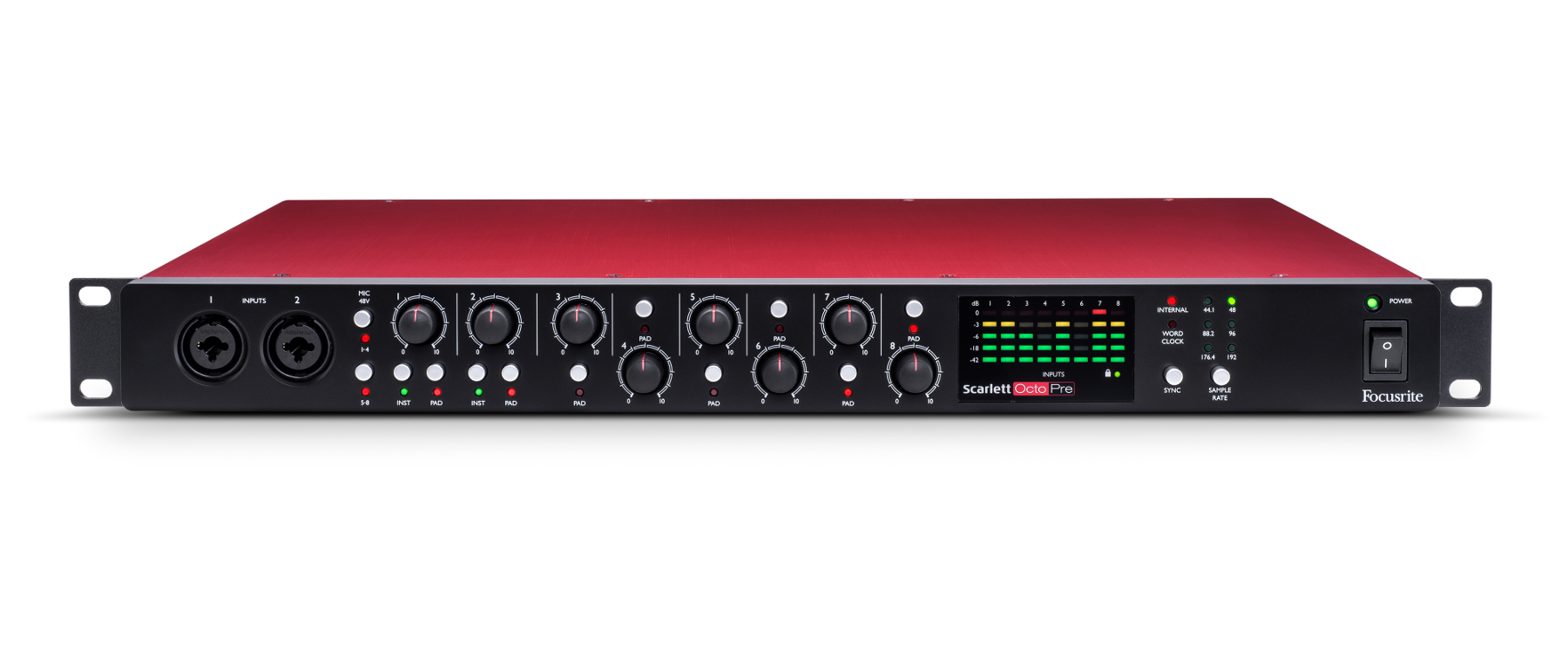 Focusrite Scarlett OctoPre 8-Channel Microphone Preamp With ADAT