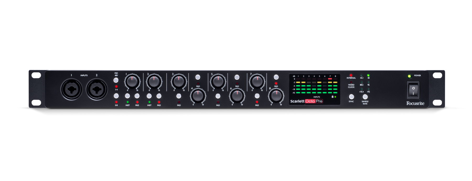 Focusrite Scarlett OctoPre 8-Channel Microphone Preamp With ADAT