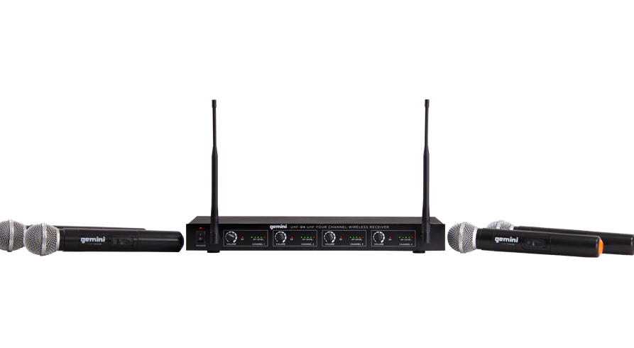 Photos - Microphone Gemini UHF-04M 4-Channel Wireless  System UHF-04M-S1234 