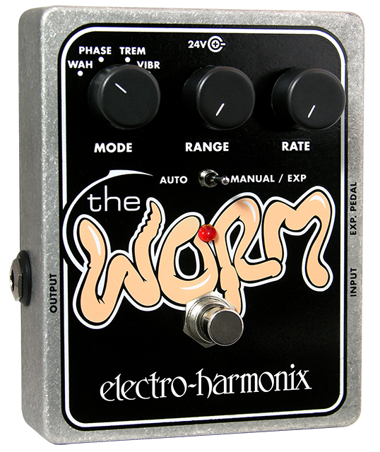 Electro-Harmonix WORM Analog Wah/Phaser/Vibrato/Tremolo Pedal, PSU Included for sale