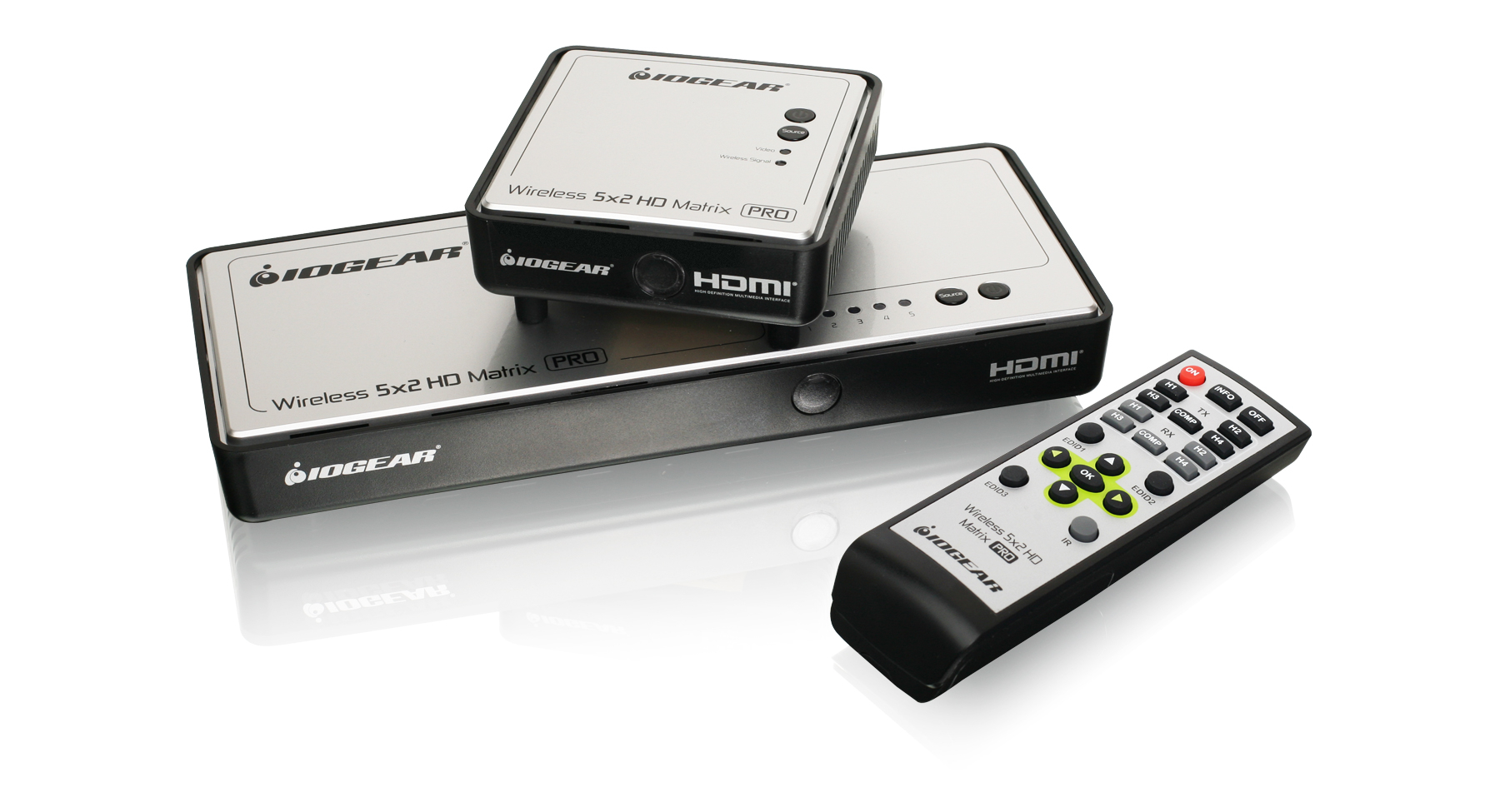 grådig Post Mediate IOGEAR GWHDMS52MB Long Range Wireless 5x2 HDMI Matrix PRO | Full Compass  Systems