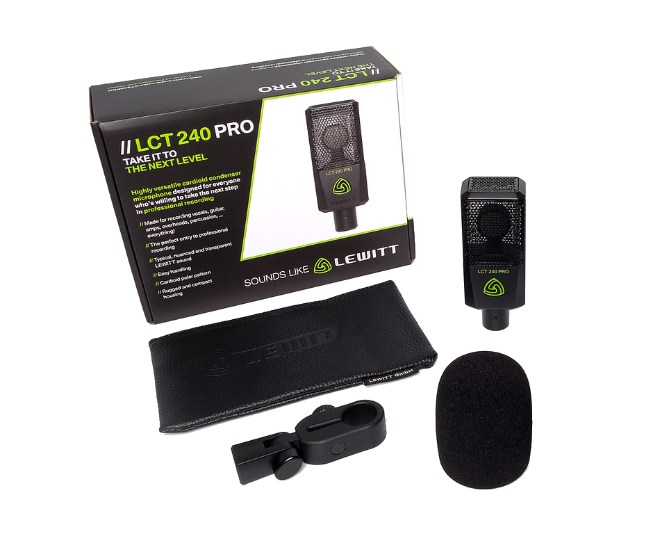 MICROFONO LEWITT LCT 240 PRO BLACK value pack MICROFONO LEWITT LCT 240 PRO BLACK value pack