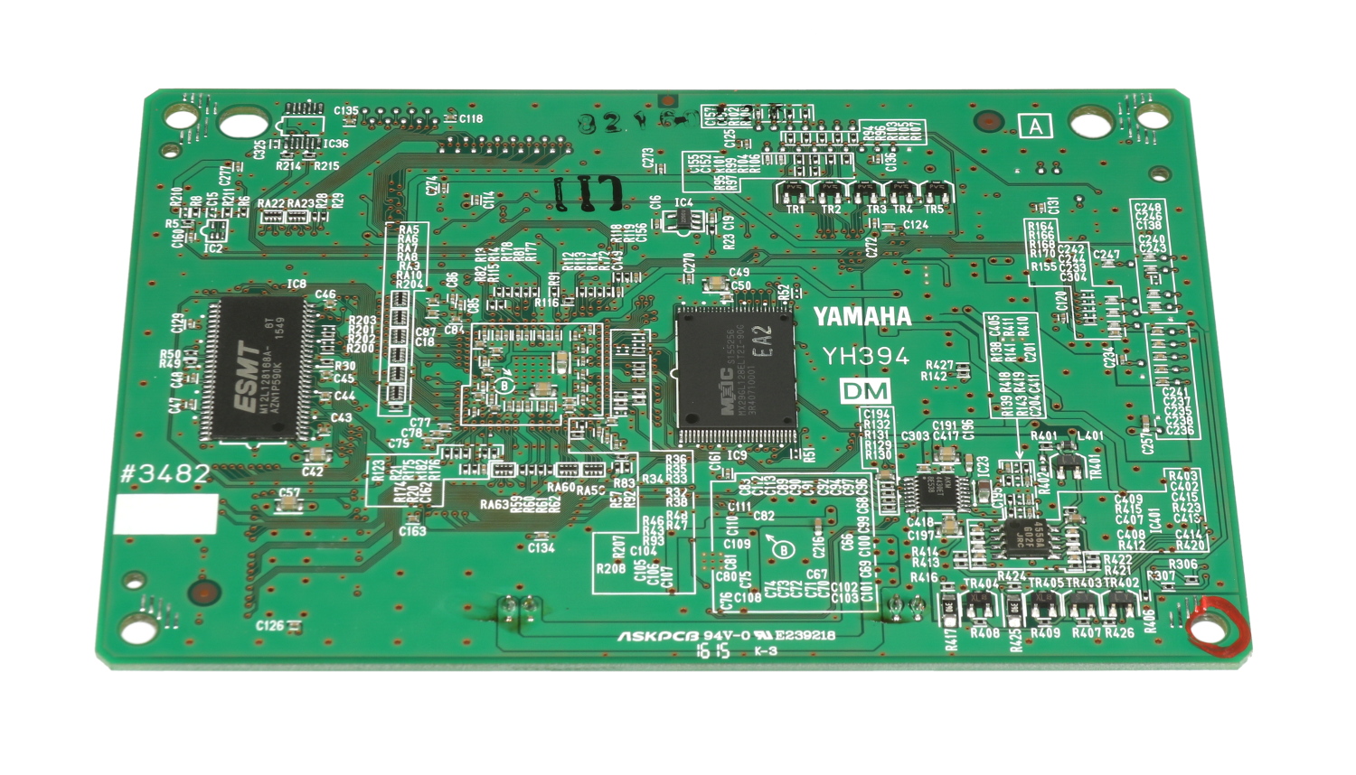 Yamaha ZS373100 P-115 DM PCB Assembly | Full Compass Systems Yamaha ZS373100 P-115 DM PCB Assembly | Full Compass Systems