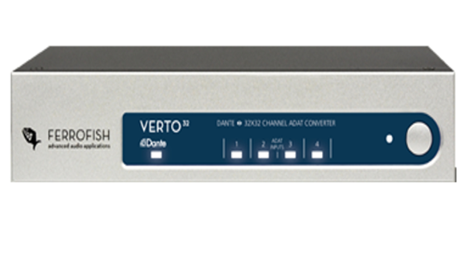 Ferrofish Verto 32 Verto 32 32x32 Channel Dante Converter Adat Full Compass Systems Ferrofish Verto 32 Verto 32 32x32 Channel Dante Converter Adat Full Compass Systems