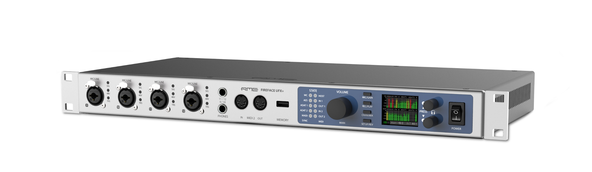 Kvinde kaptajn tilnærmelse RME Fireface UFX+ 188-Channel USB 3.0, Thunderbolt Audio Interface | Full Compass Systems Kvinde kaptajn tilnærmelse RME Fireface UFX+ 188-Channel USB 3.0, Thunderbolt Audio Interface | Full Compass Systems
