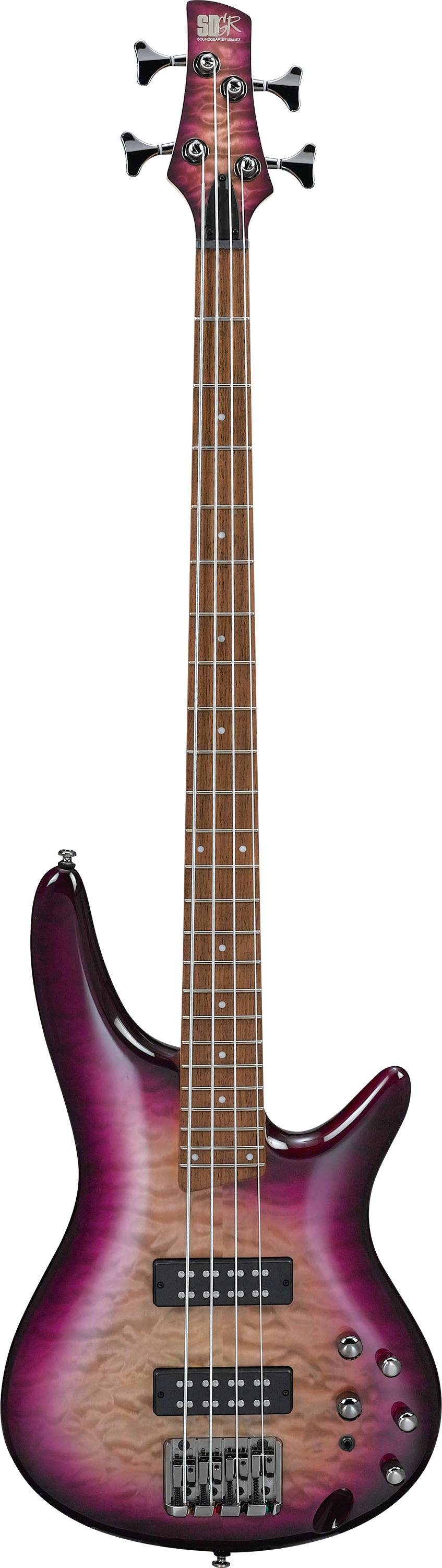 Ibanez SR400EQM 4-String Bass Guitar, 24-Fret, Jatoba