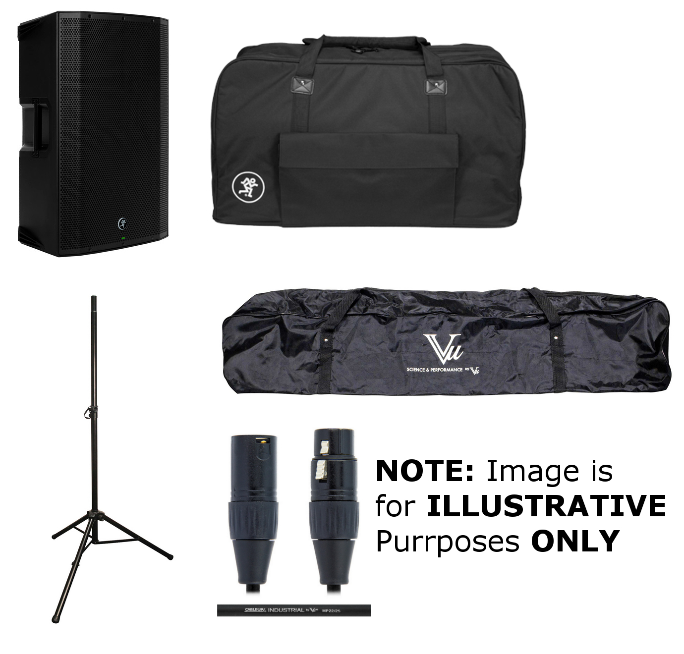 Ed Speaker Bundle With Bag Stand And Xlr Cable By Mackie Thump 15bst Single K Ed Speaker Bundle With Bag Stand