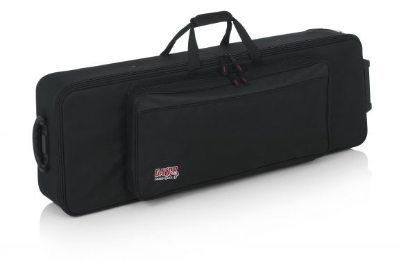 Gator GK-61-SLIM Slim 61-Key Keyboard Case With Wheels | Full