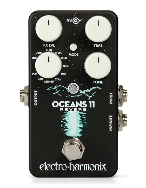 Photos - Effects Pedal Electro-Harmonix OCEANS-11 Oceans 11 Reverb Pedal 