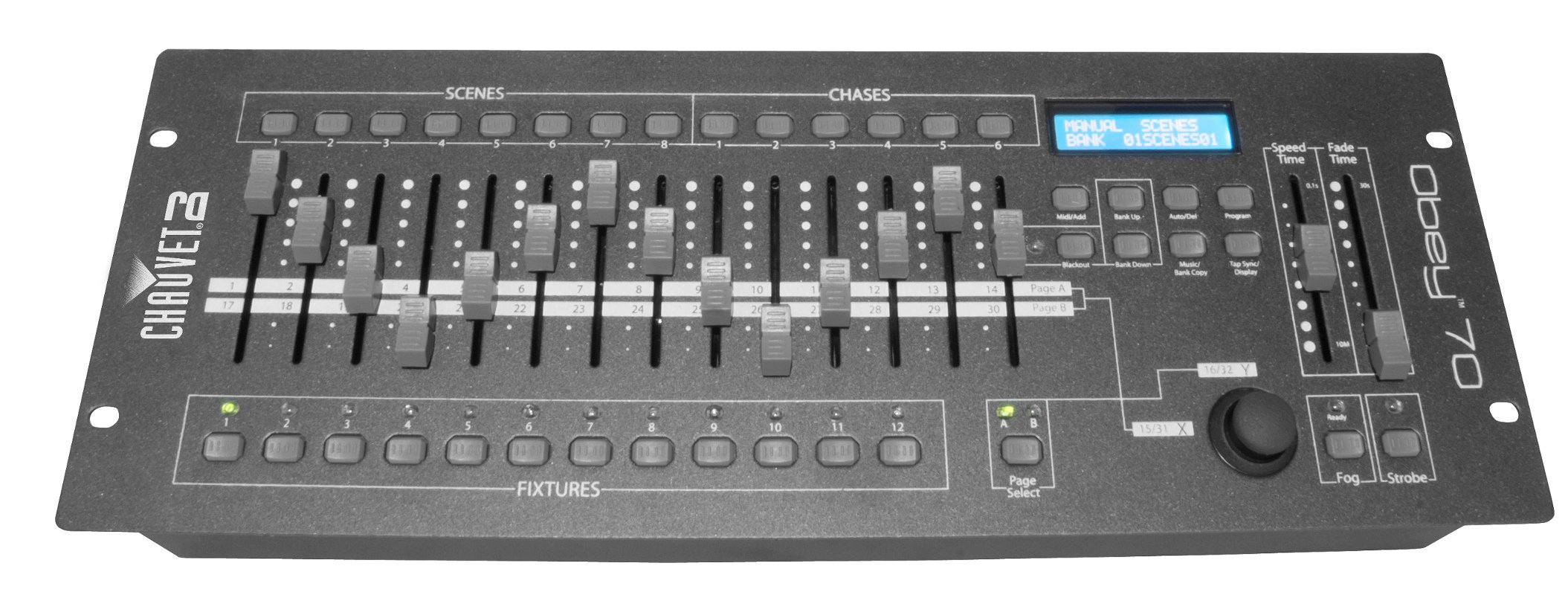 Photos - DJ Accessory CHAUVET DJ Obey 70 DMX Controller for Up to 12 Lighting Fixtures with Joys 