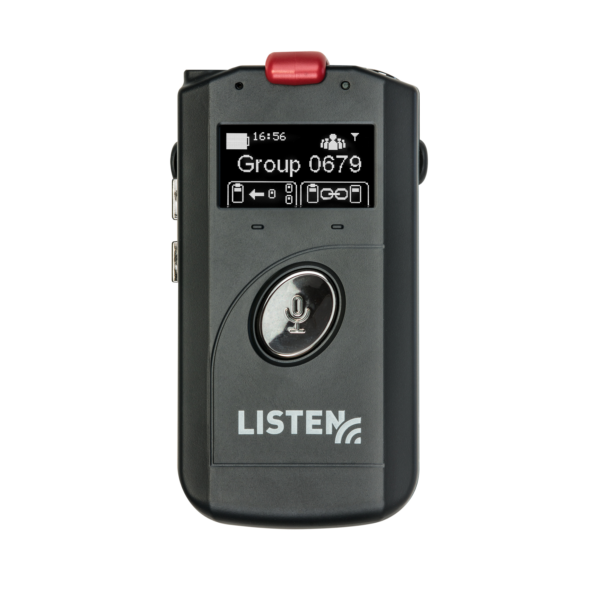 Listen Technologies LK-1-A0 ListenTALK Transceiver With Lanyard, Ear Speaker,  And Battery Full Compass Systems