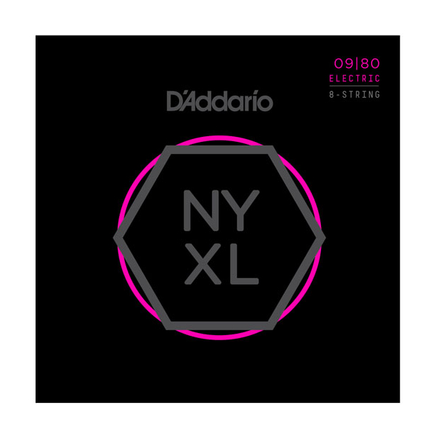 D`Addario NYXL0980 Nickel Wound 8-String Electric Guitar Strings for sale