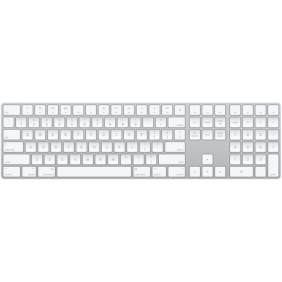 Apple Magic Keyboard with Numeric Keypad Wireless Bluetooth Keyboard for Mac and iOS Devices, MQ052LL/A | Full Compass