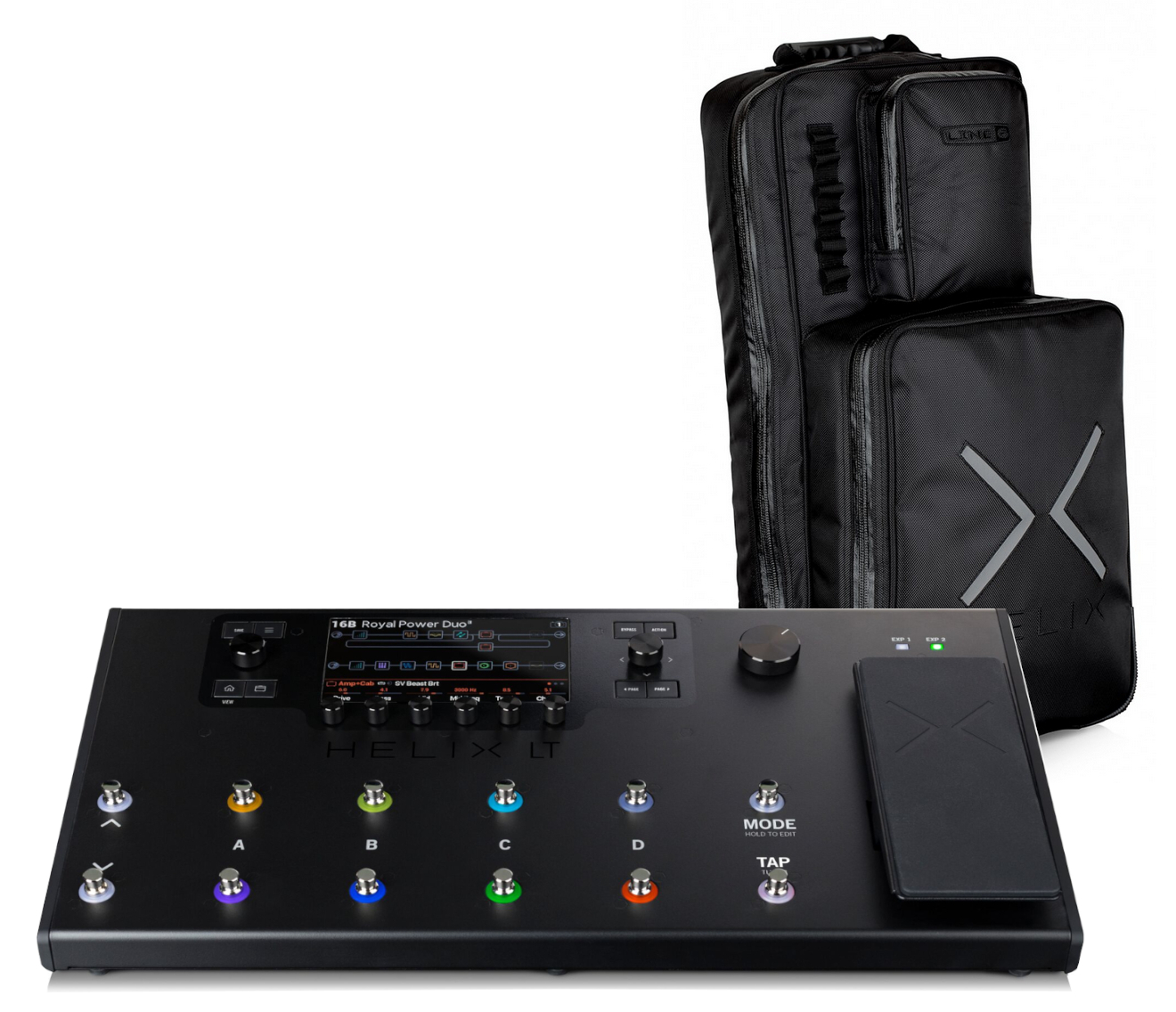 Line 6 Helix LT Footswitch and Backpack Guitar Multi-FX Floor Processor  with Backpack