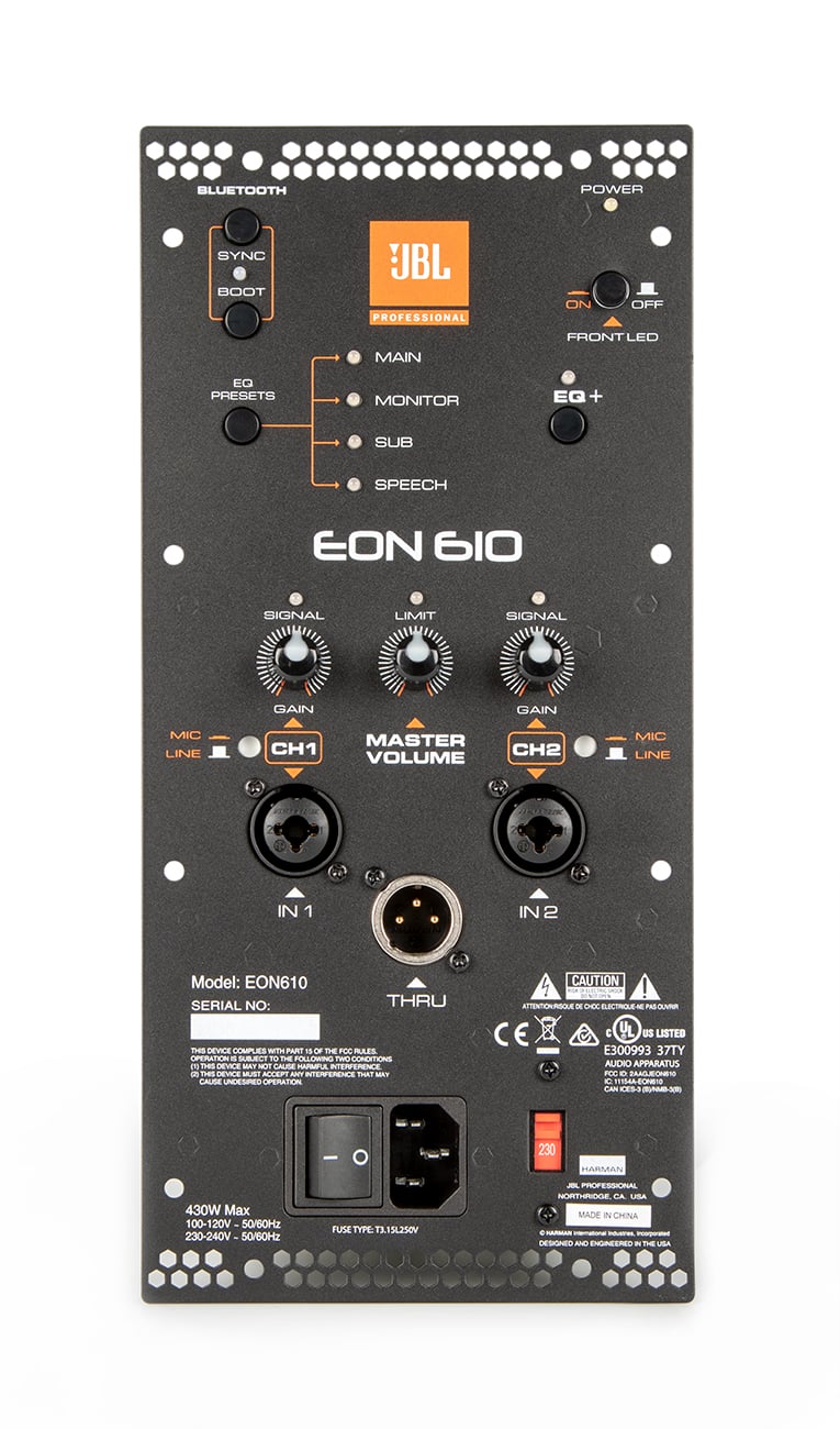 jbl eon610 powered speaker