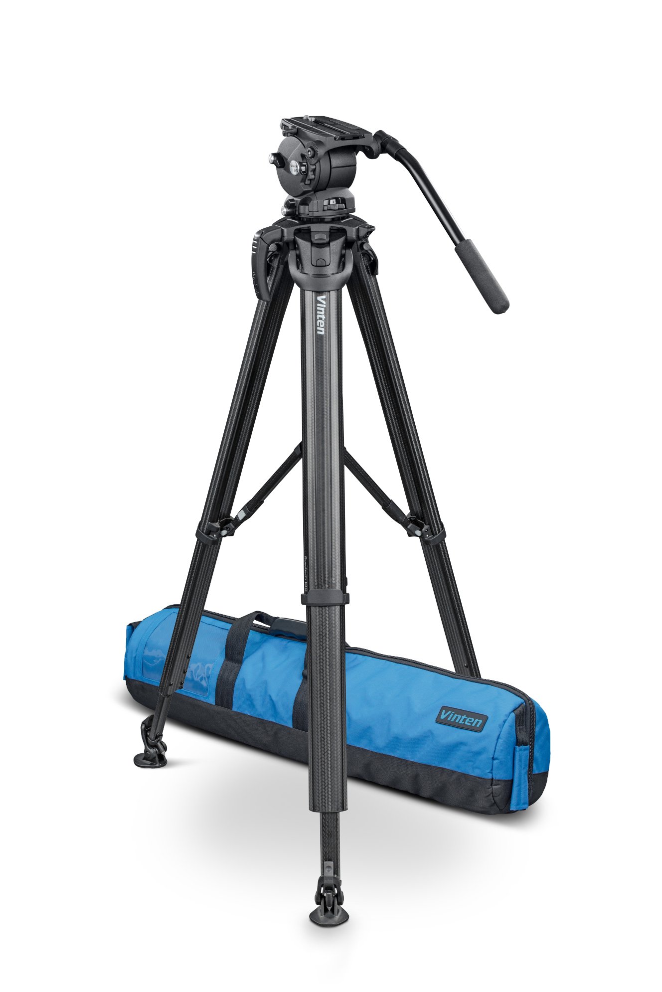 Oconnor flowtech 100 2-Section Carbon Fiber Tripod with Feet and Attachment Mount - 4