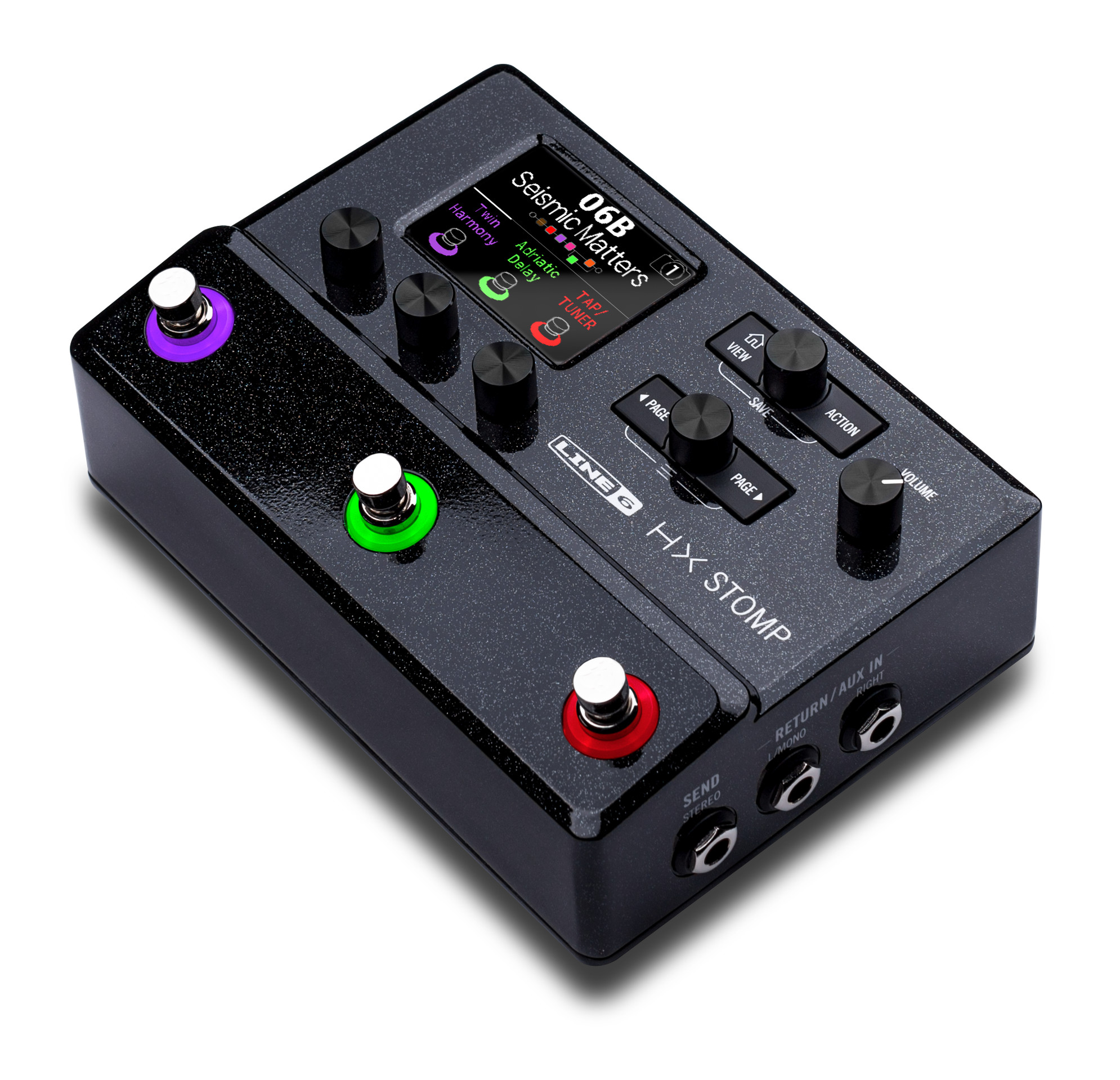 Line 6 HX Stomp Footswitch Ultra-Compact Guitar Multi-FX Floor