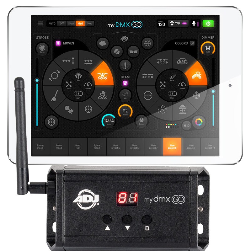 satellit syv strubehoved ADJ MYDMX-GO Lighting Control App For IPad Or Android With Wireless  Interface | Full Compass Systems