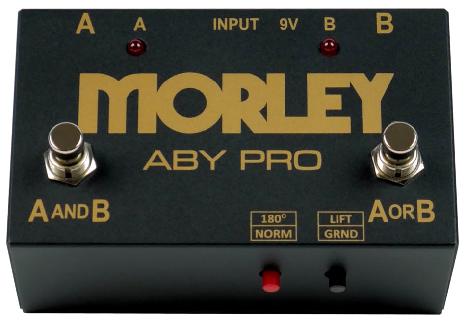 Morley ABY-PRO Two Input Selector Combiner, With Ground Lift, Polarity Switch and True Bypass for sale