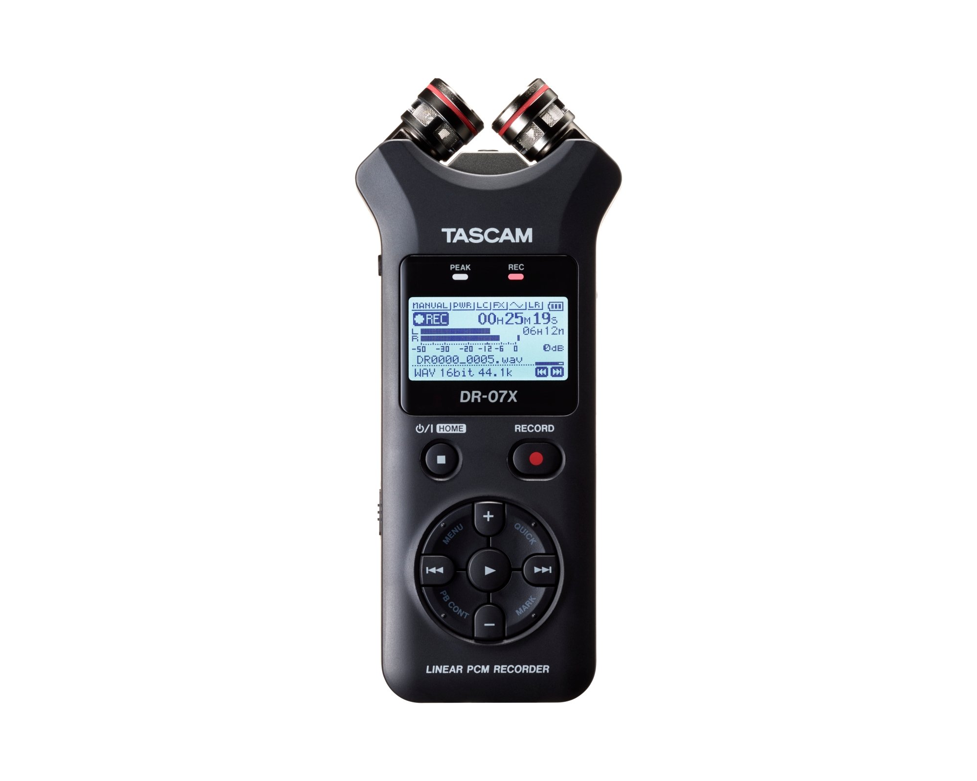 Tascam DR-07X Stereo Handheld Digital Audio Recorder/USB Audio