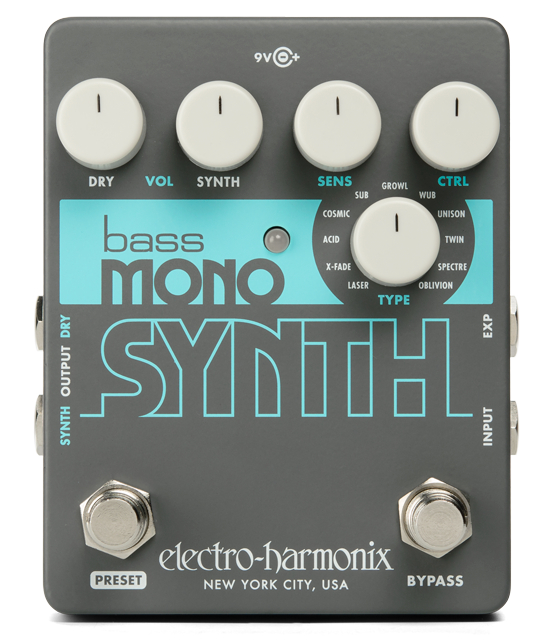 Electro-Harmonix BASS-MONO-SYNTH Bass Synthesizer Emulation Effects Pedal for sale