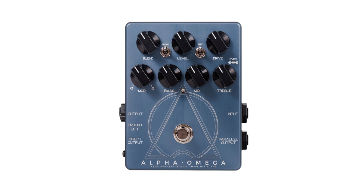 Darkglass Electronics Alpha-Omega Bass Preamp Pedal With Dual Distortion  Engines, 3-Band EQ, Blend And Mod Controls | Full Compass Systems