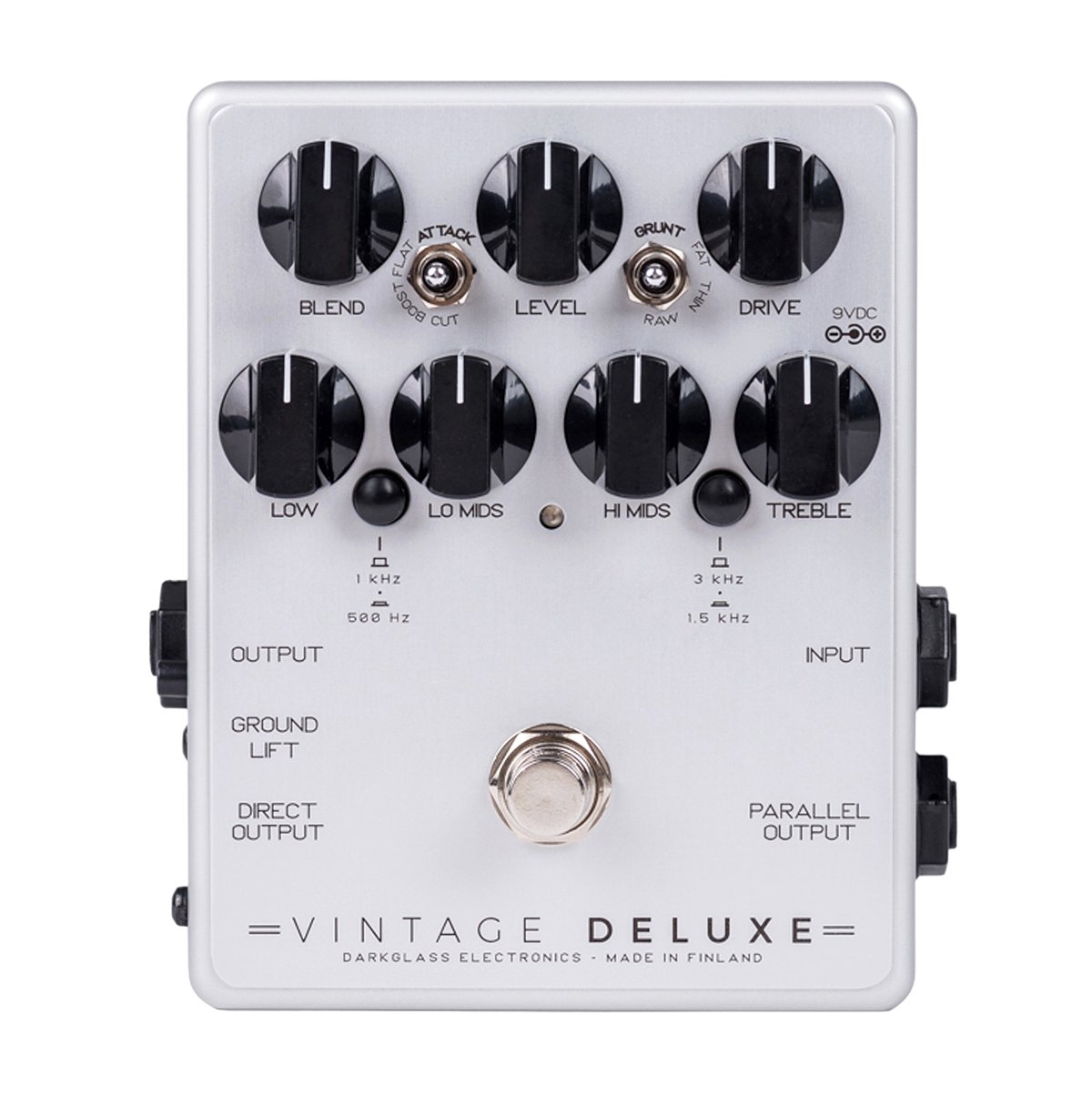 Darkglass Electronics Vintage Deluxe V3 VIntage Bass Preamp Pedal with Overdrive, 4-Band EQ, DI and Selectable Mid Controls for sale
