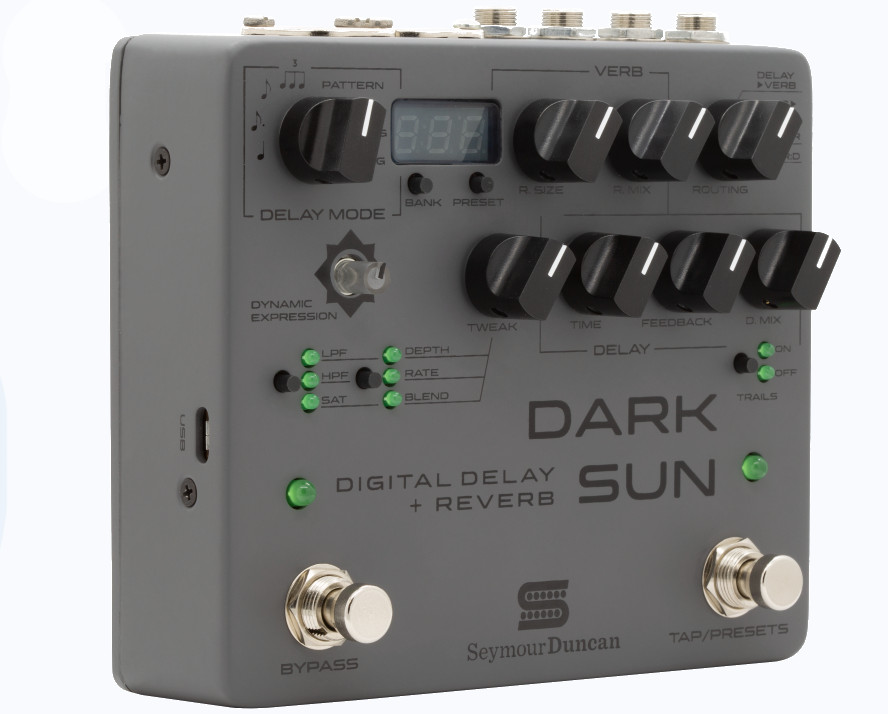Seymour Duncan Dark Sun Mark Holcomb Signature Delay Plus Reverb Pedal with Saturation, Tap and On The Fly Routing for sale