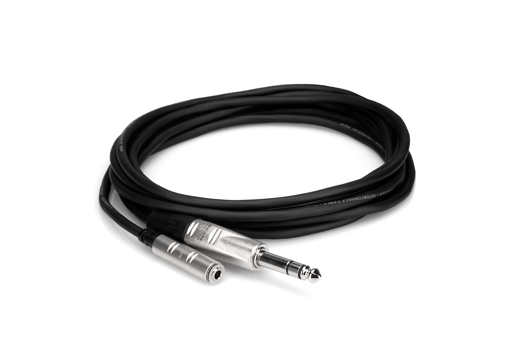 Photos - Cable (video, audio, USB) Hosa HXMS-025 25' Pro Series 3.5mm TRS to 1/4 TRS Headphone Extension Cabl 