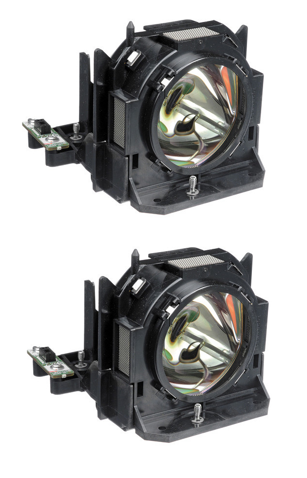 REPLACEMENT LAMP & HOUSING FOR PANASONIC D6000 2 PACK ET-LAD60AW 
