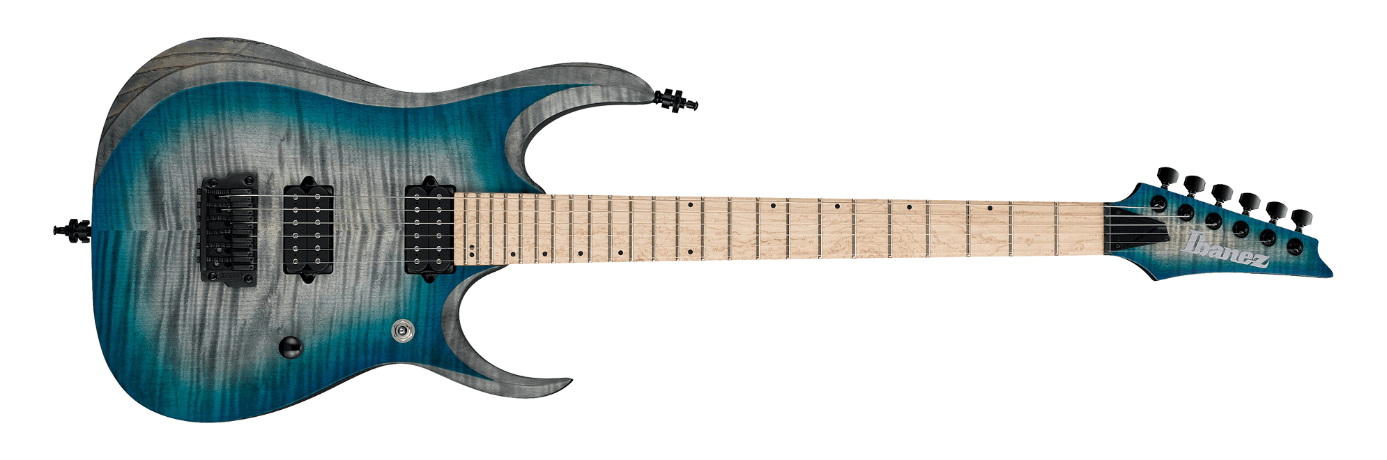 Ibanez RGD61AL RGD Axion 6 String Electric Guitar with Ash Body, Flamed Maple Top and Birdseye Maple Fingerboard - SSB Stained Sapphire Blue Burst for sale