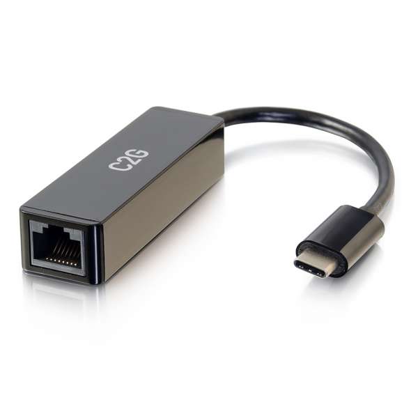 Photos - Network Card C2G Cables To Go 29826 USB-C to Ethernet Network Adapter 