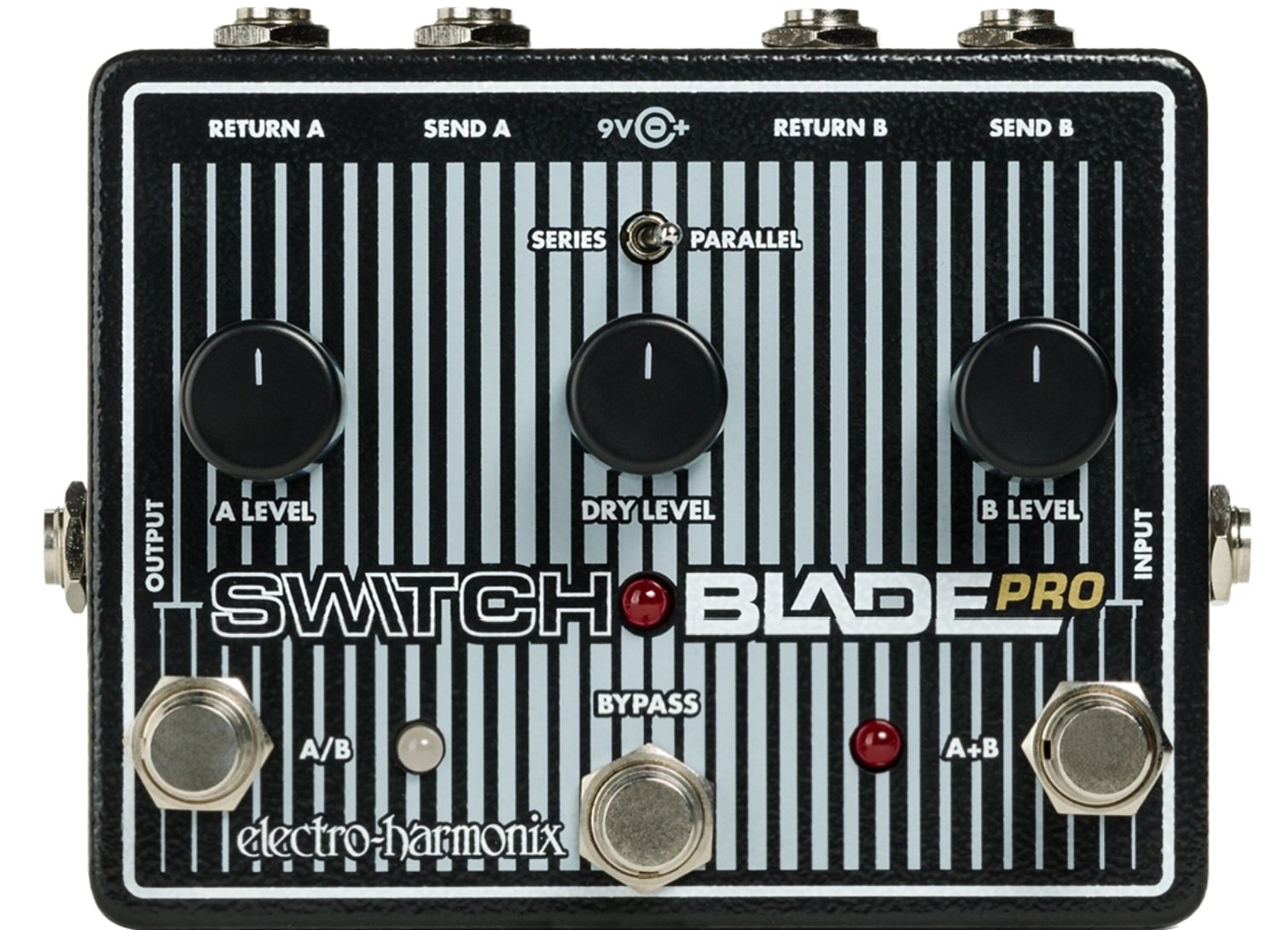 Electro-Harmonix Switchblade Pro Deluxe A / B Switching Box with True Bypass and Separate Source Level Controls for sale