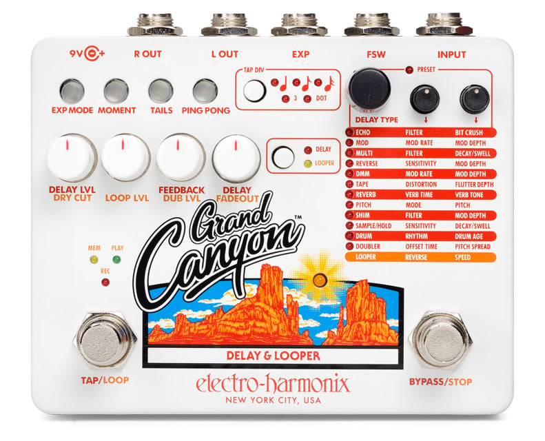 Photos - Effects Pedal Electro-Harmonix Grand Canyon Delay and Looper  GRAND-CANYON 