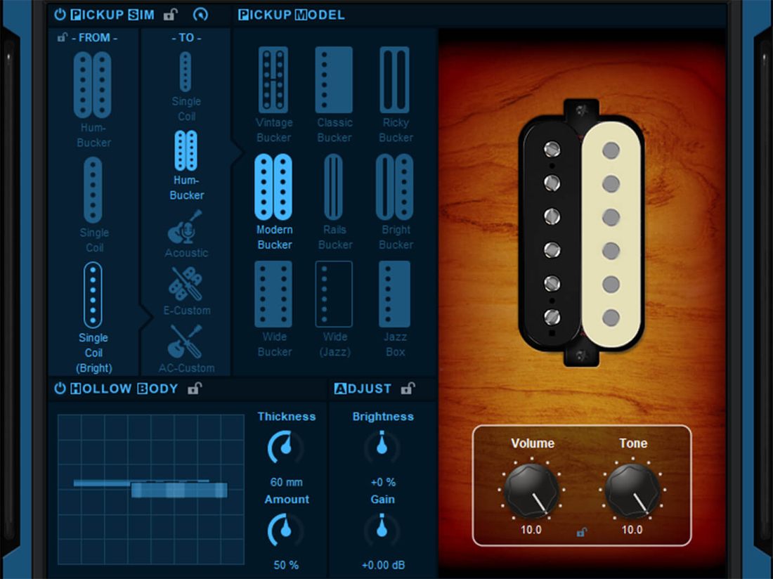 vare Røg blod Blue Cat Audio RE-GUITAR Guitar Tone, Timbre, And Pickup Modeling Plugin  [VIRTUAL] | Full Compass Systems