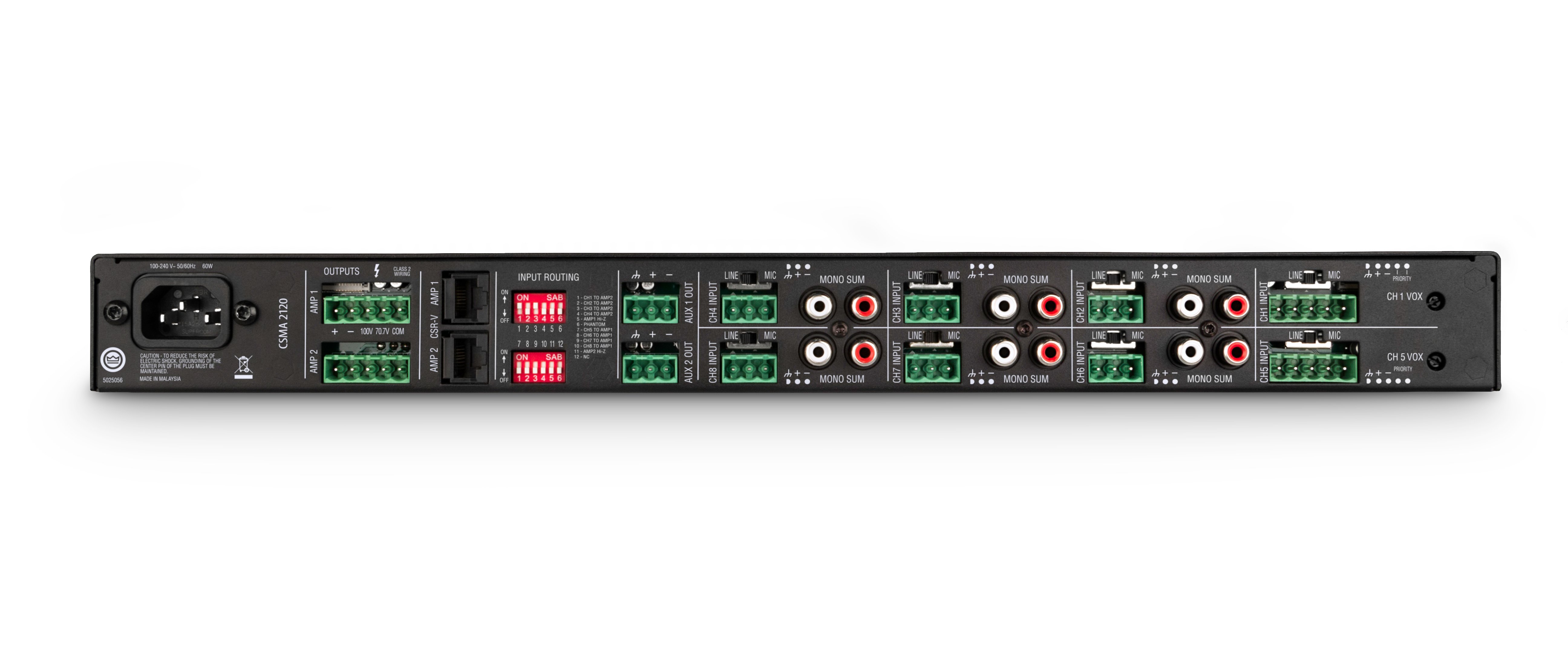 JBL CSMA 2120 8-Input Commercial Mixer-Amplifier with