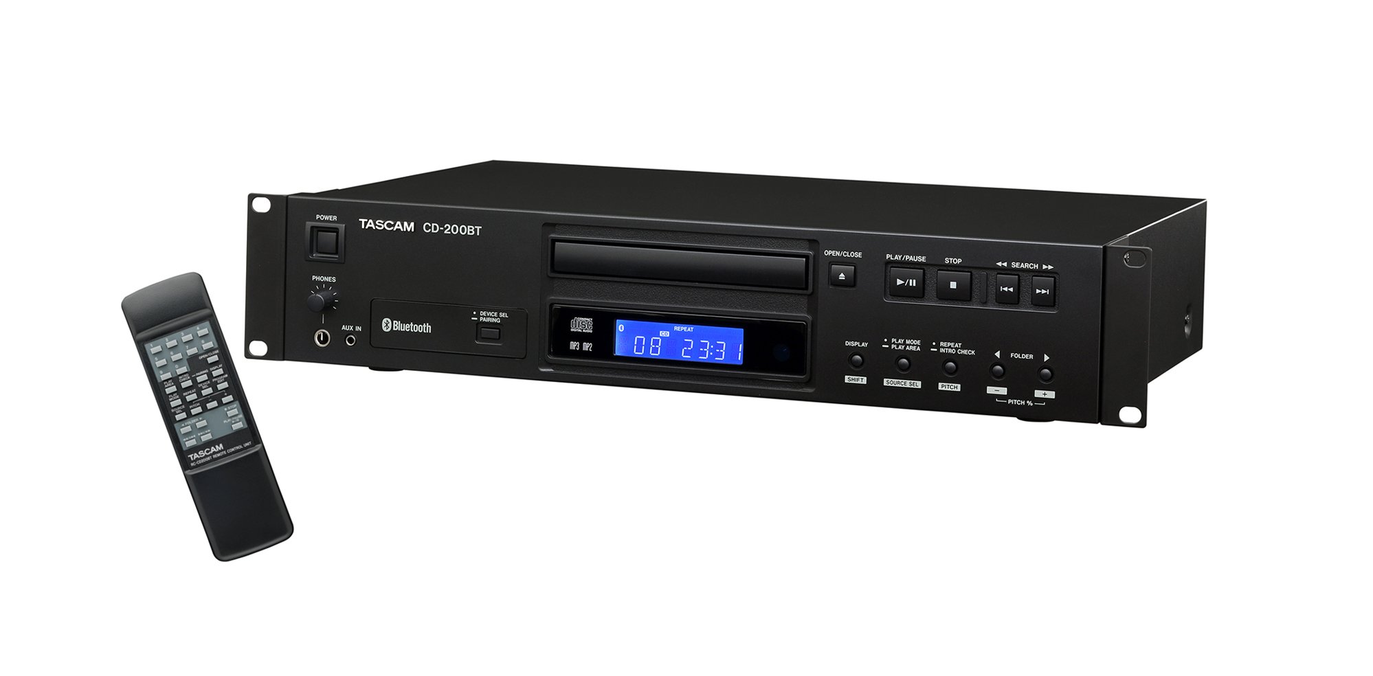 Lecteur CD bluetooth rackable 2U CD200BT Tascam (null)